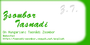 zsombor tasnadi business card